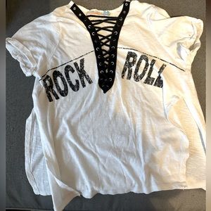 Rock and Roll crop tshirt